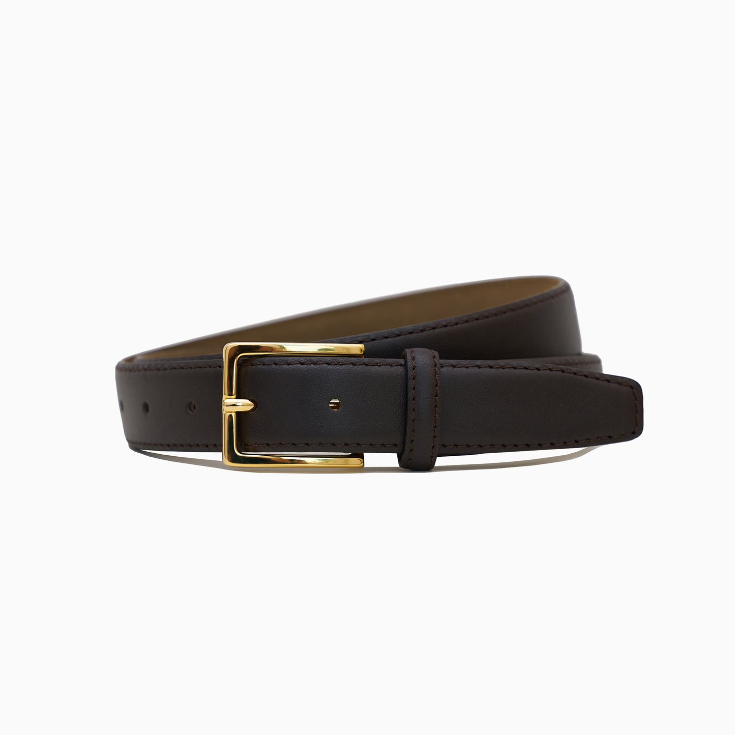 Brown Leather Simple Belt