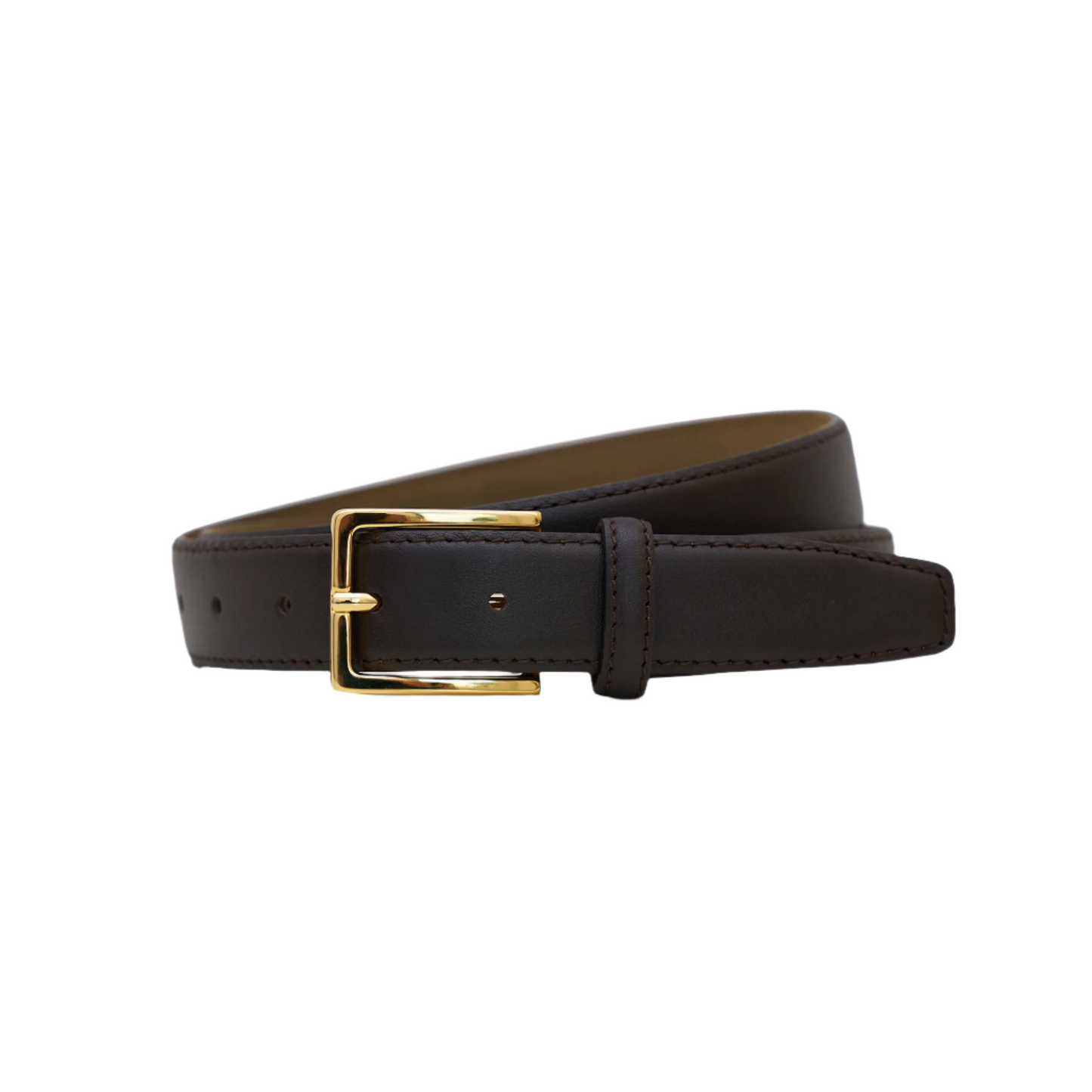 Brown Leather Simple Belt
