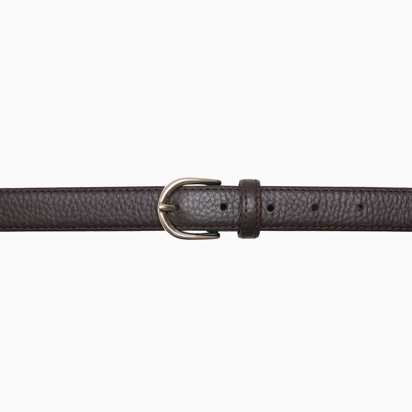 Brązowy Groszkowy Pasek “Calówka”