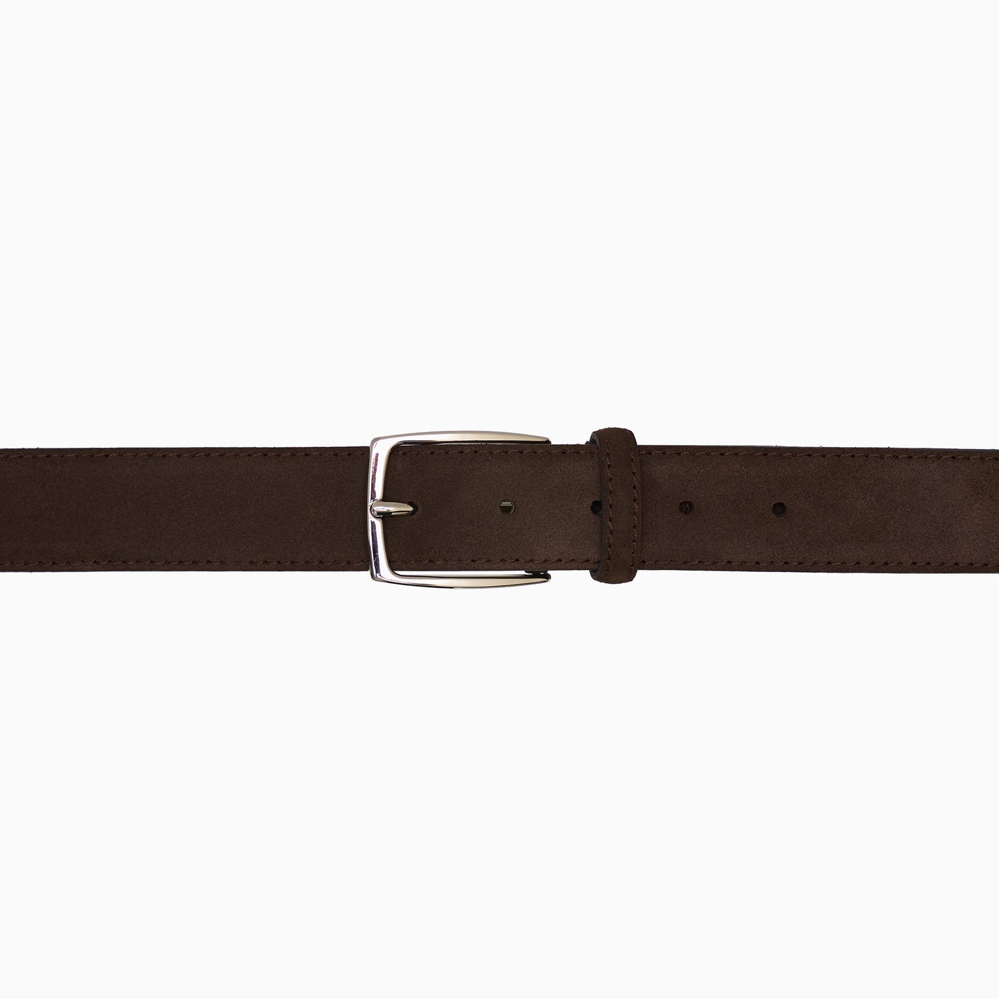 Brązowy Zamszowy Pasek