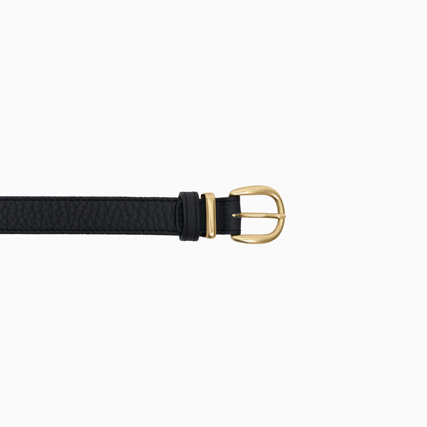 "Tryptich" Black Pebbled 1" Belt