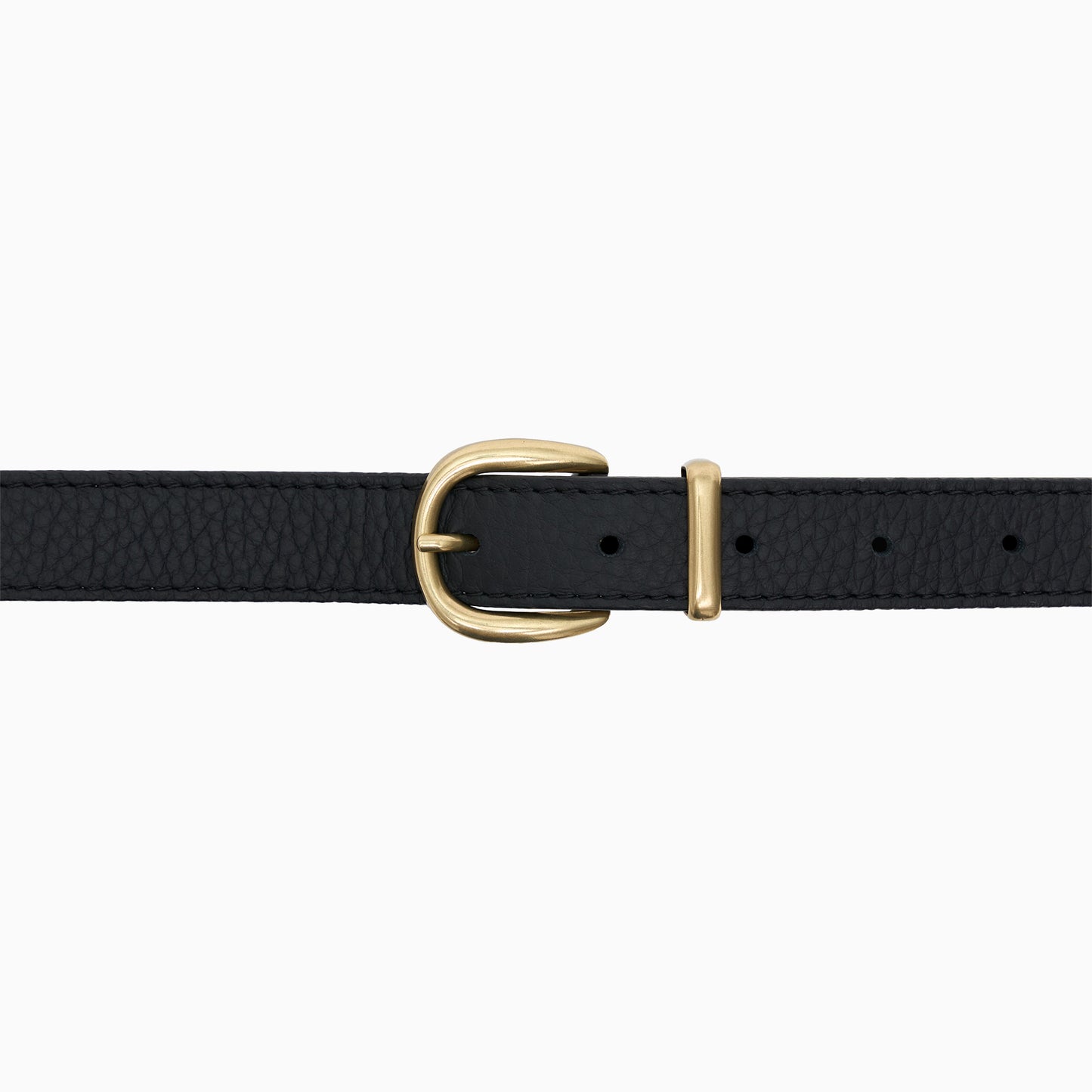 "Tryptich" Black Pebbled 1" Belt
