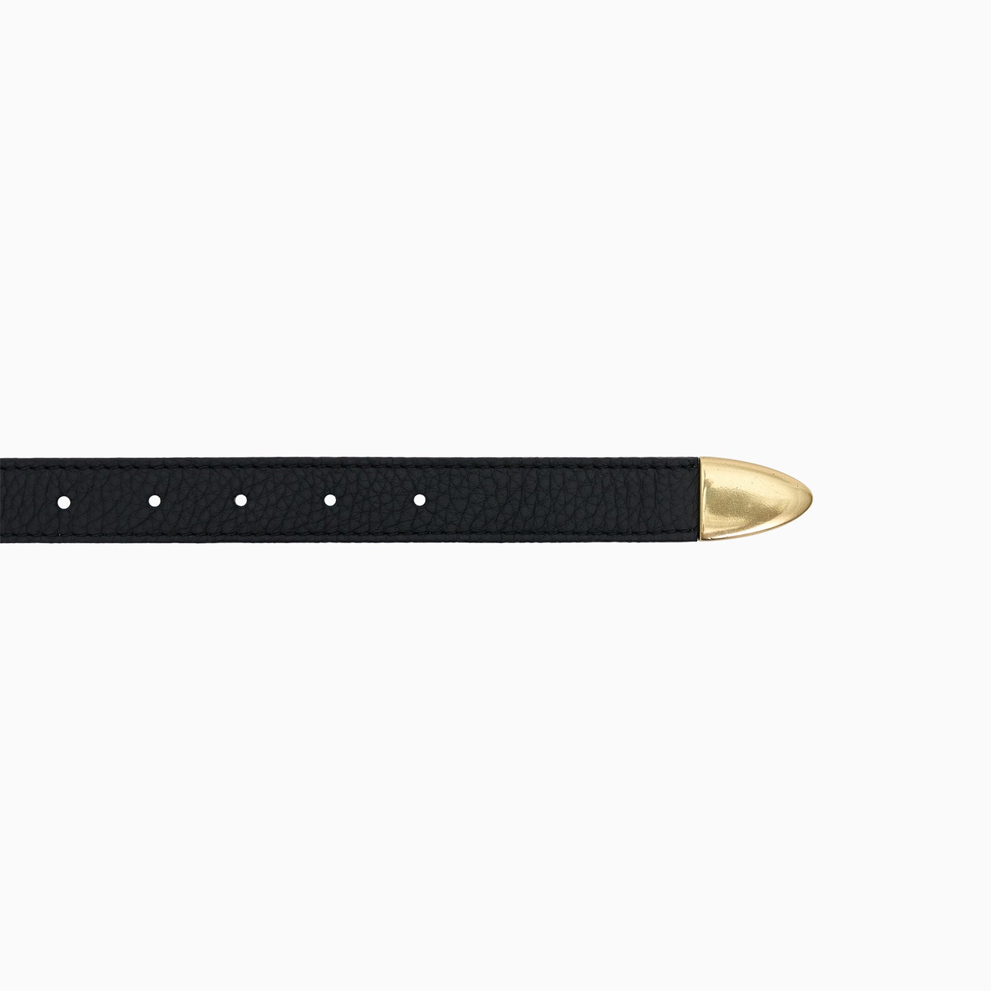 "Tryptich" Black Pebbled 1" Belt