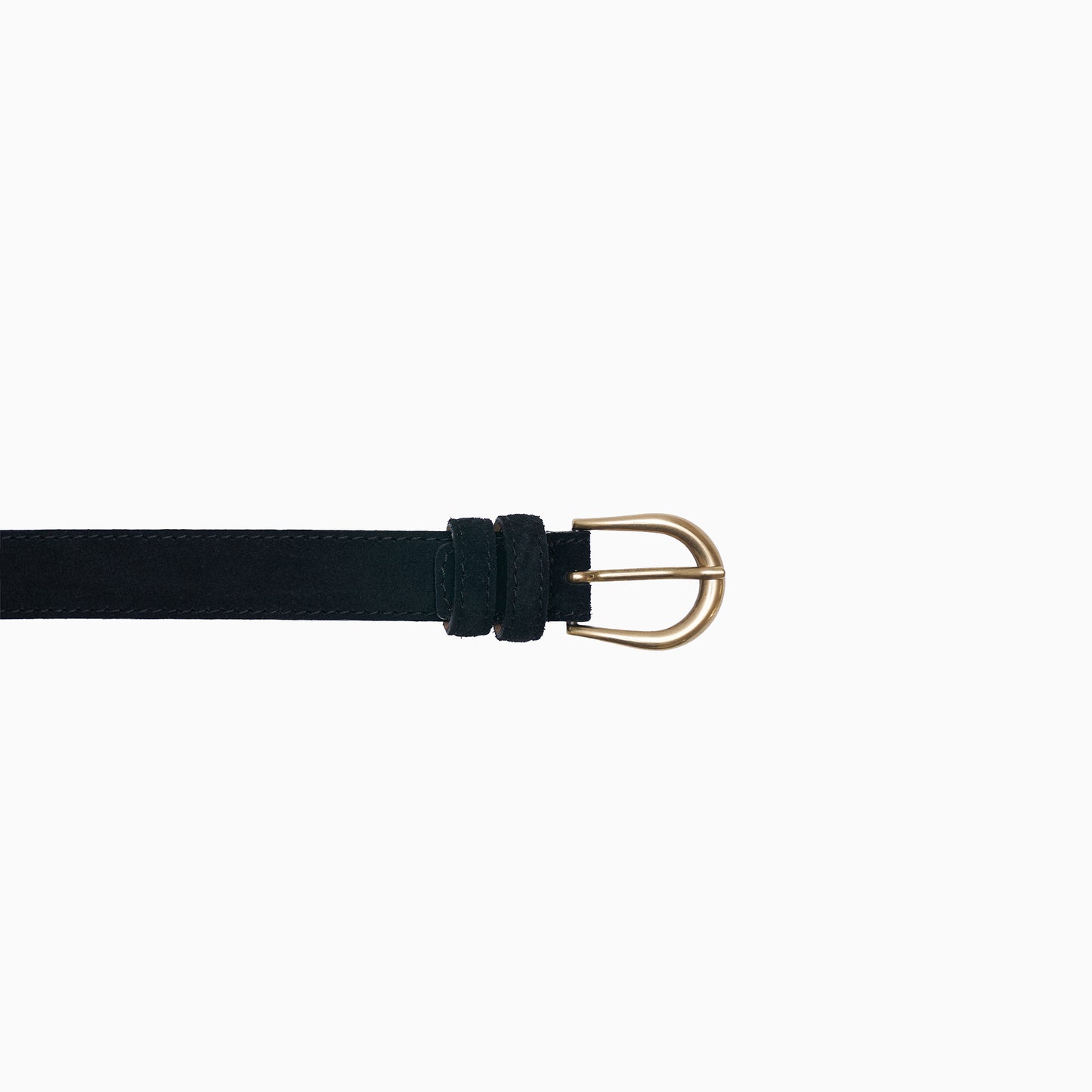 Black Suede 1" Belt