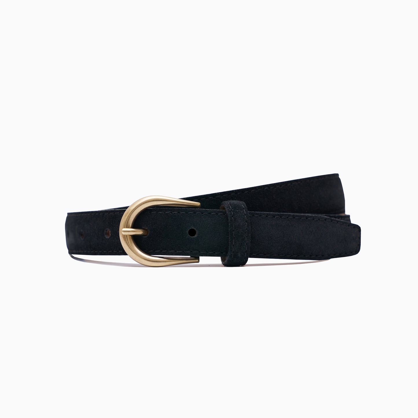 Black Suede 1" Belt