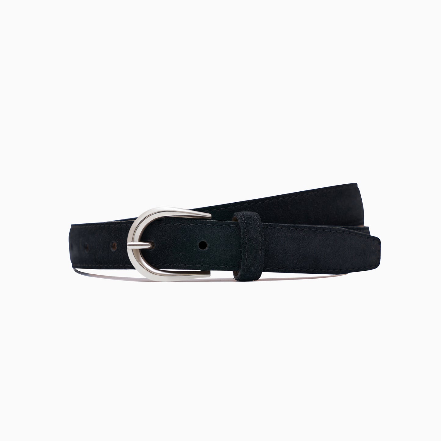 Black Suede 1" Belt