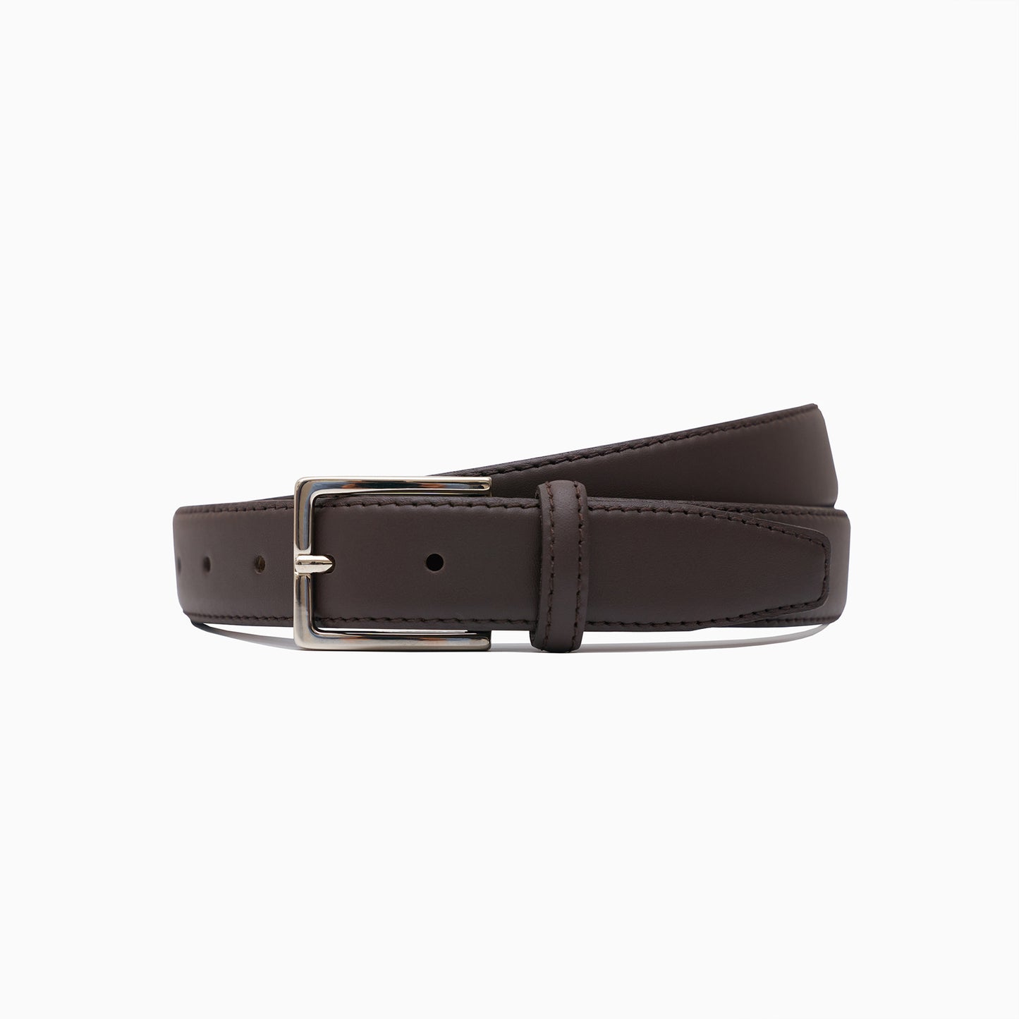 Brown Leather Simple Belt