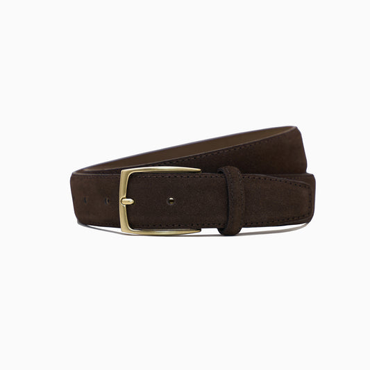 Ciemnobrązowy Pasek Zamszowy