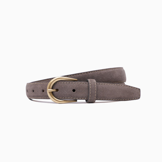 Grey Suede 1" Belt
