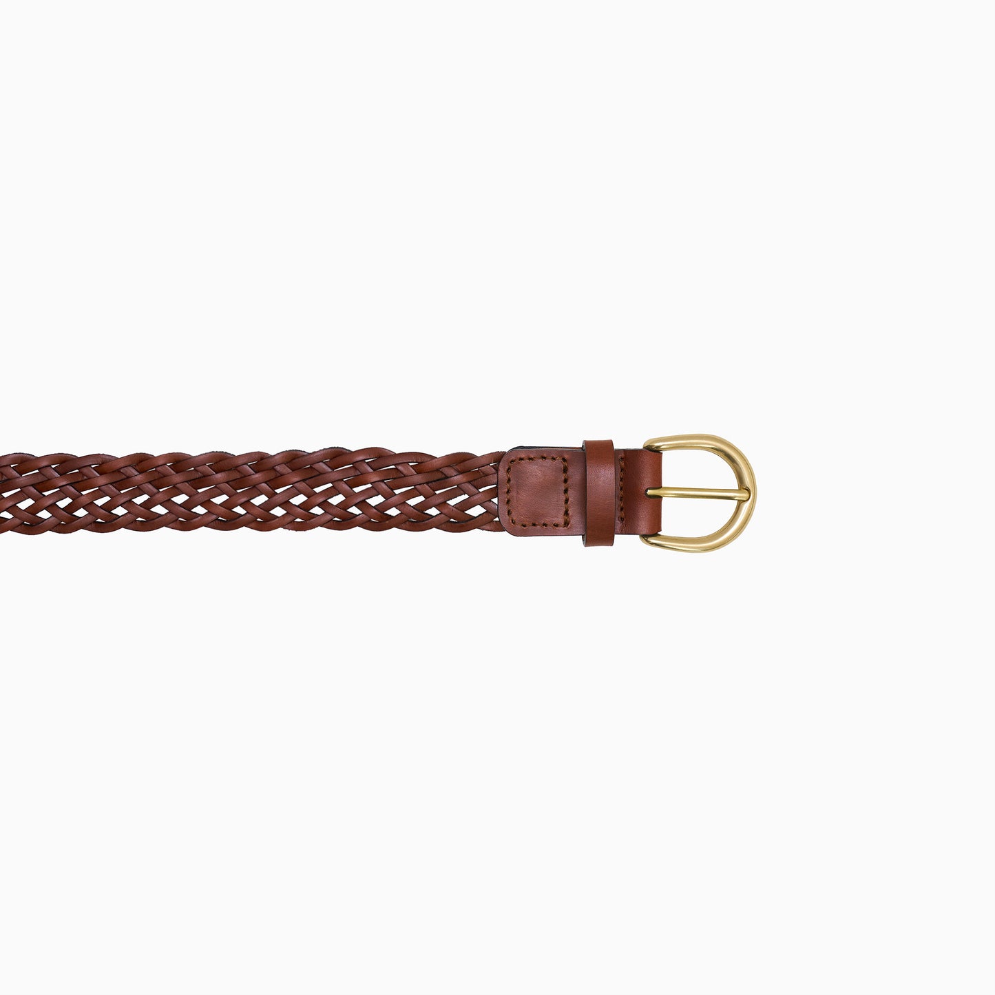 Handbraided Brown belt 3cm