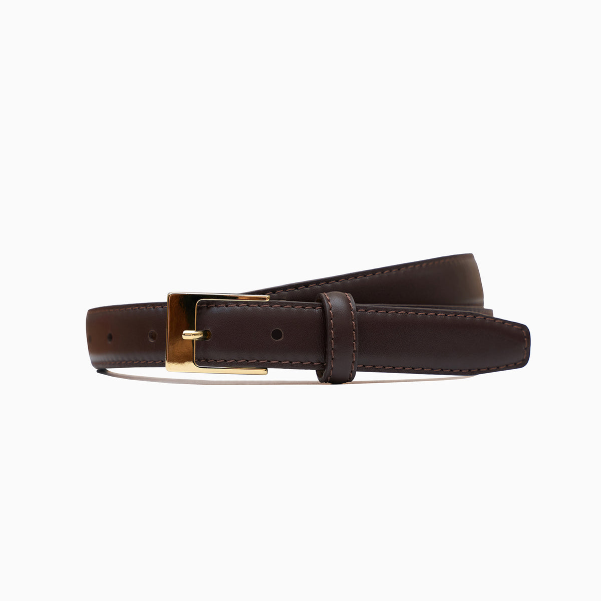 "Square" Brown Classic 1" Belt