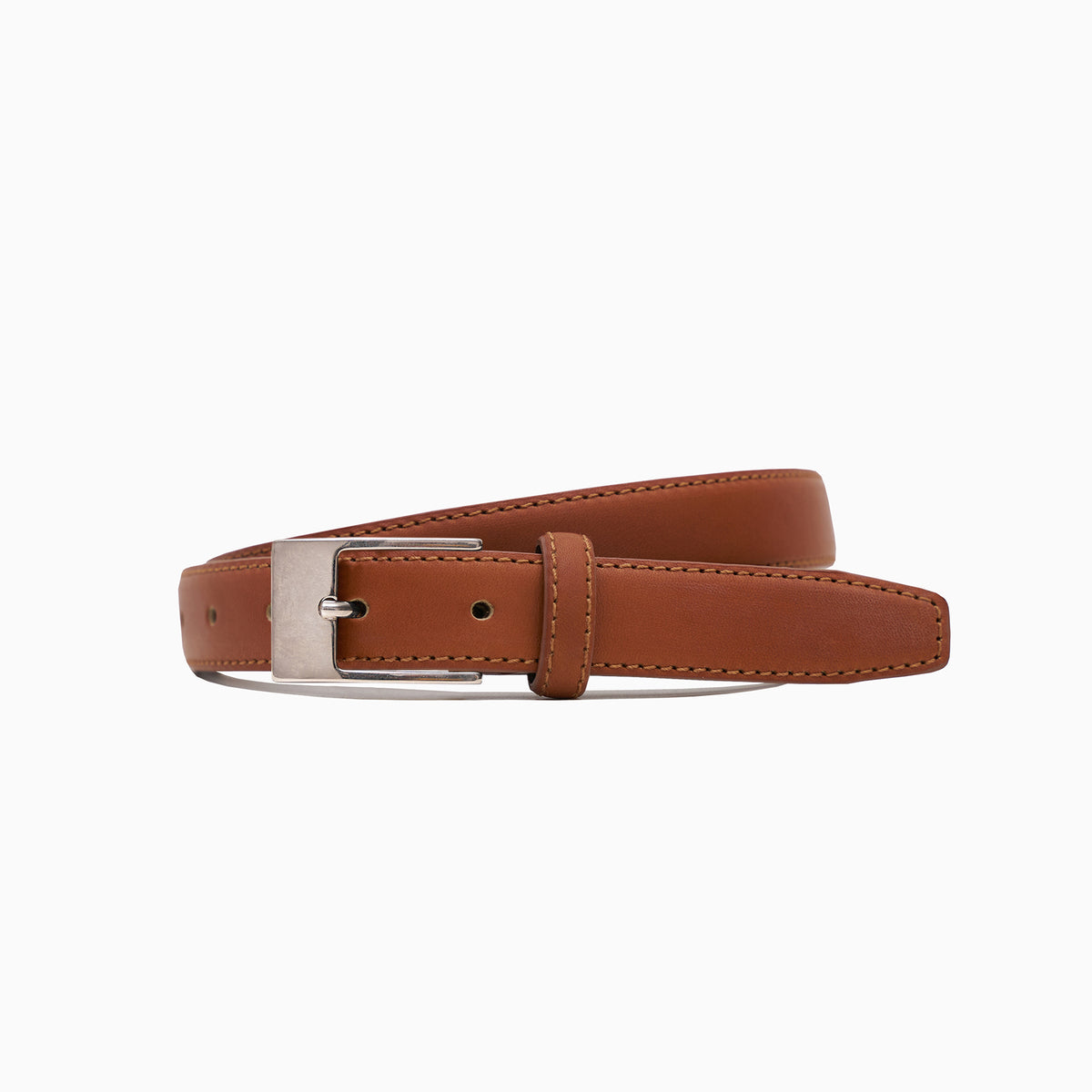 "Square" Cognac Classic 1" Belt